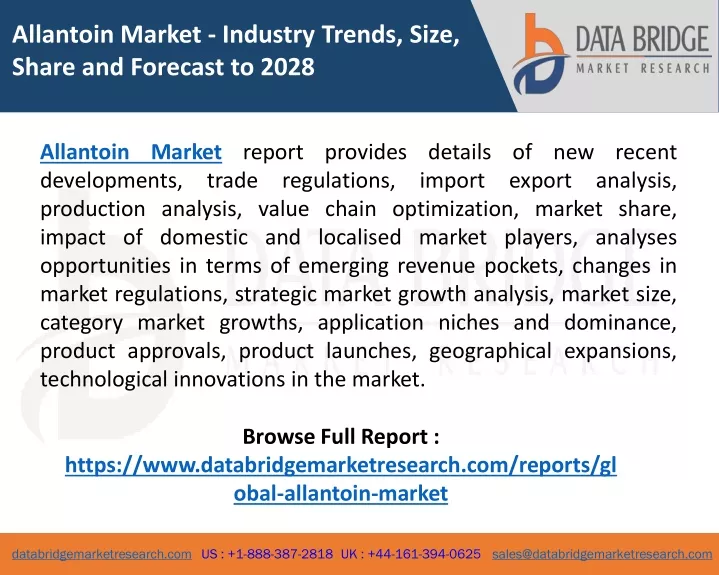 allantoin market industry trends size share