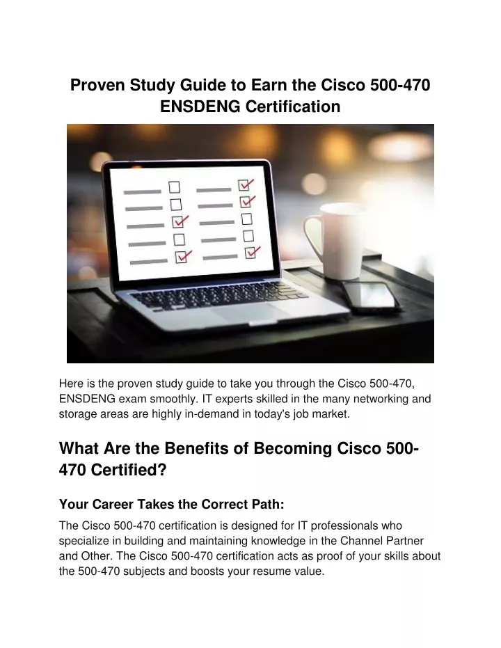 proven study guide to earn the cisco