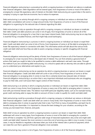 A Productive Rant About 債務重組邊間好