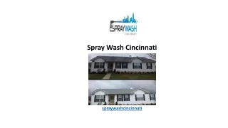 spray wash cincinnati