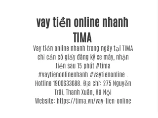vay tiền online nhanh TIMA