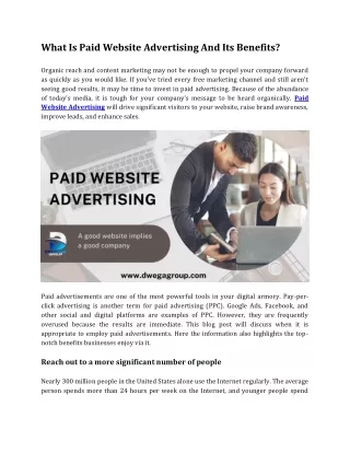 Paid Website Advertising