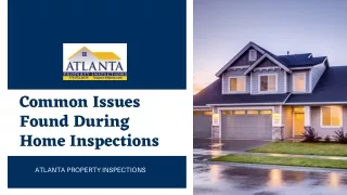 Common Issues Found During Home Inspections