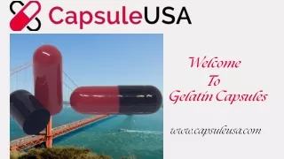 CapsulesUSA Top Quality Gelatin Capsules