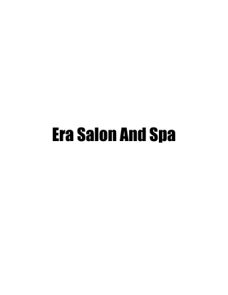 Era Salon And Spa