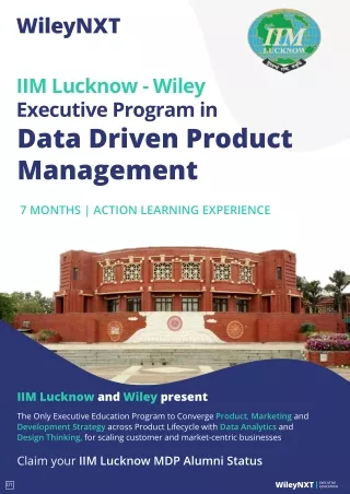 Data Driven Product Management