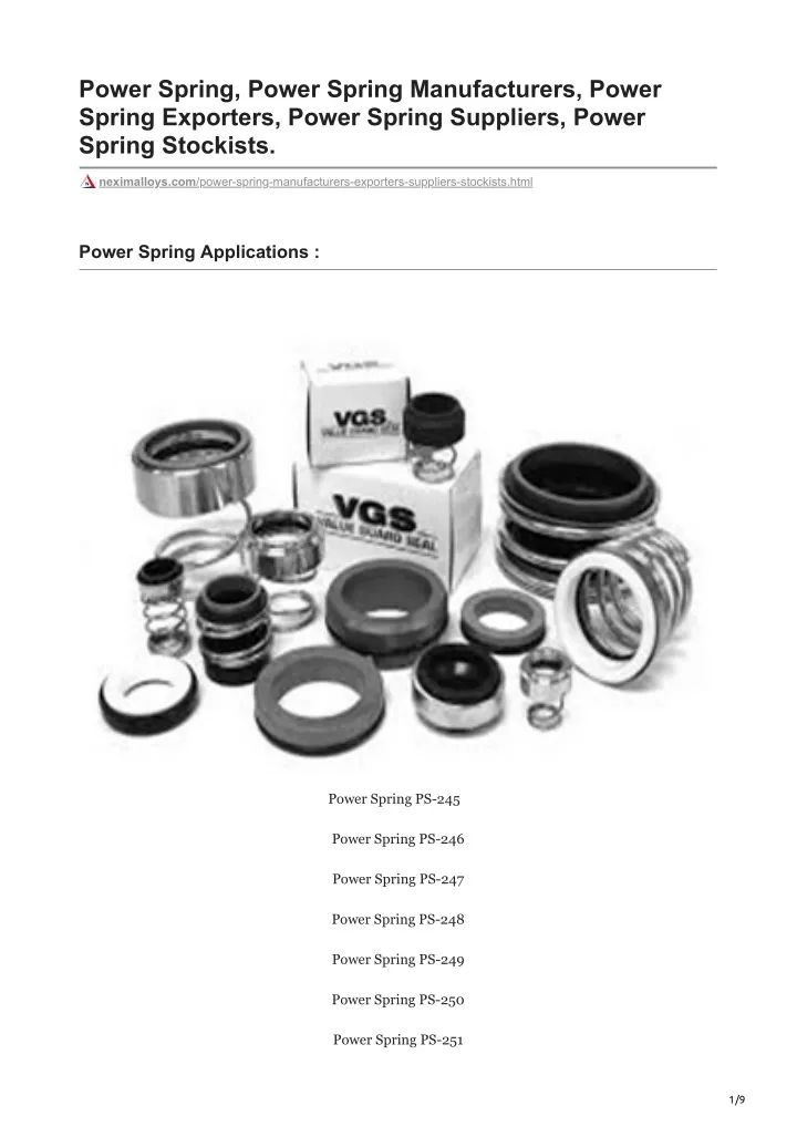 power spring power spring manufacturers power