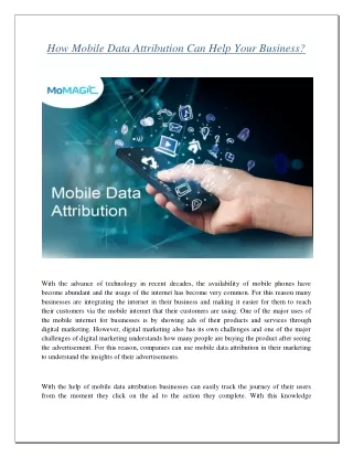 How Mobile Data Attribution Can Help Your Business?