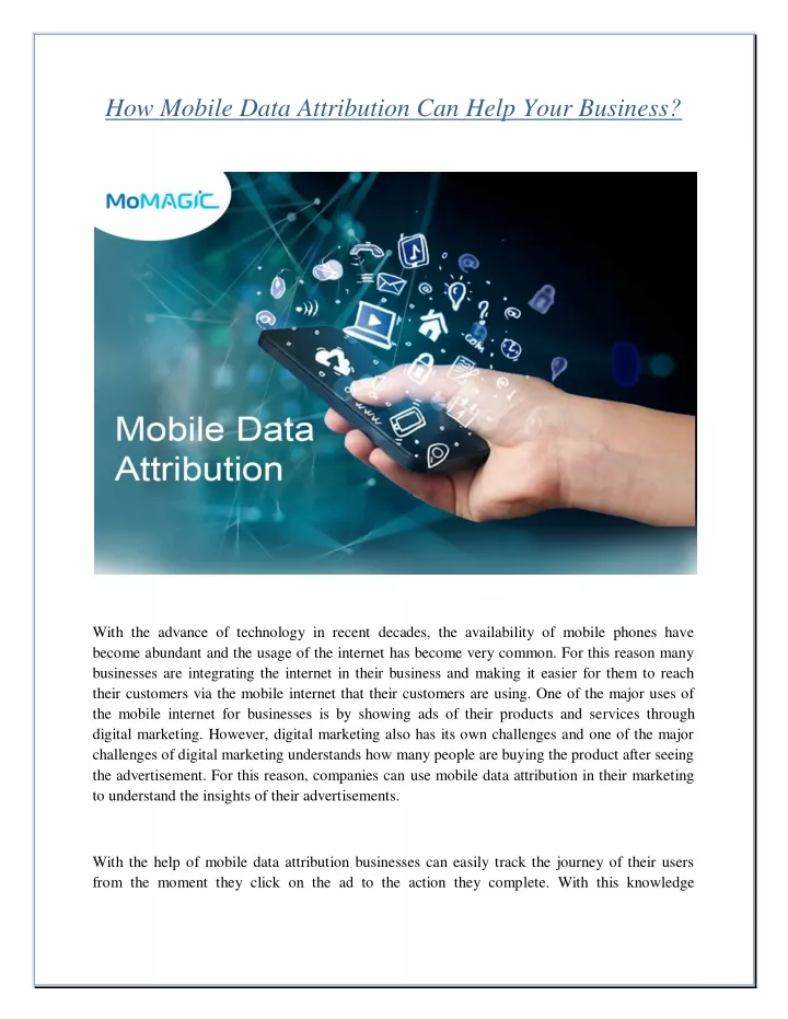 how mobile data attribution can help your business