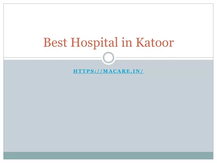 best hospital in katoor