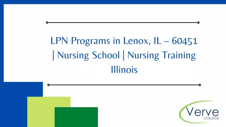 lpn programs in lenox il 60451 nursing school