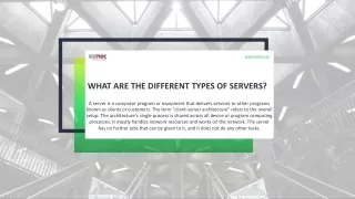 What are the different types of servers?