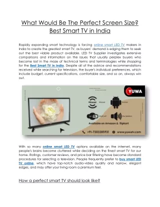 What Would Be The Perfect Screen Size Best Smart TV in India.docx