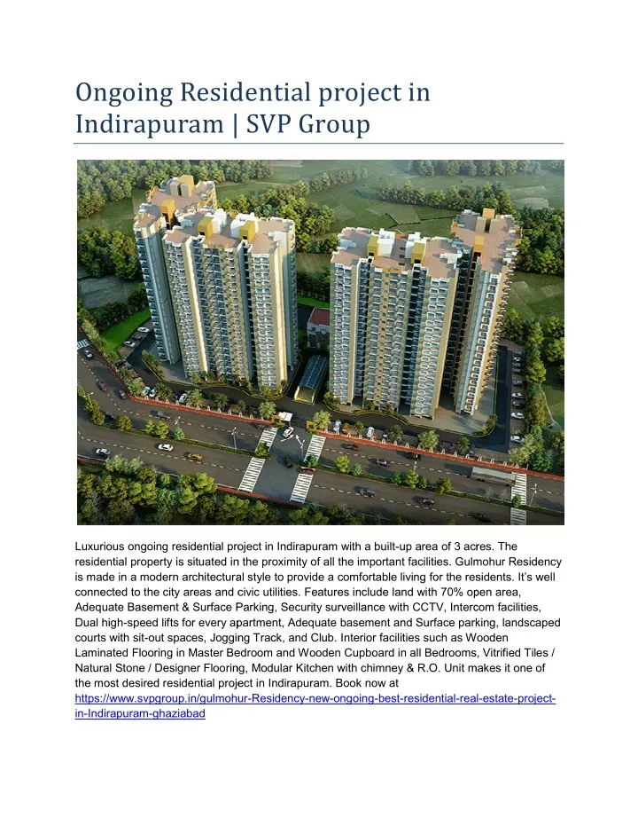 ongoing residential project in indirapuram