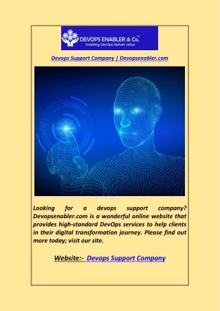 Devops Support Company Devopsenabler.com