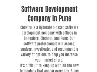 Software Development Company in Pune