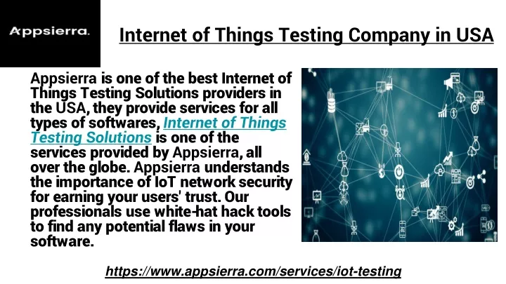 internet of things testing company in usa