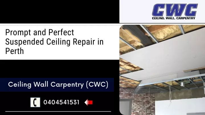 prompt and perfect suspended ceiling repair