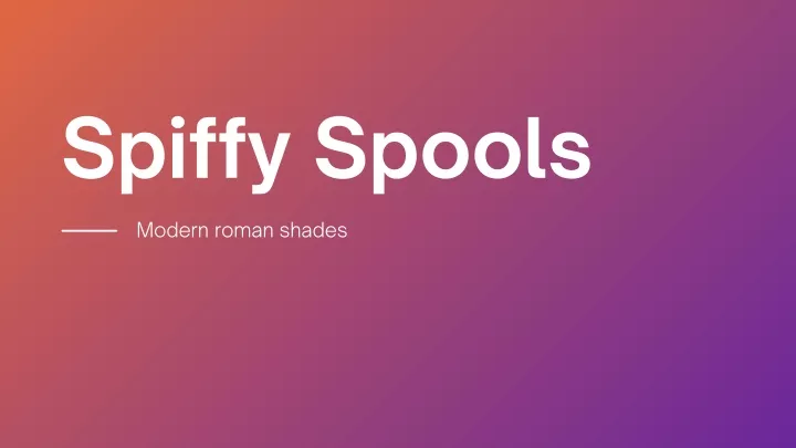spiffy spools