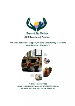 Towards the Horizon | NDIS Registered Provider Darwin | Behaviour Support