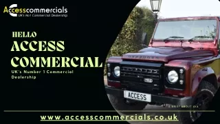 Approved Commercial Vehicle Sales Essex  -  Access Commercials