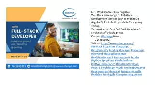 Full stack Development services  in Orange CA
