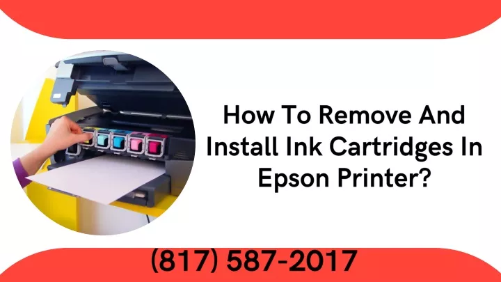 how to remove and install ink cartridges in epson