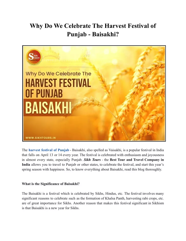 why do we celebrate the harvest festival