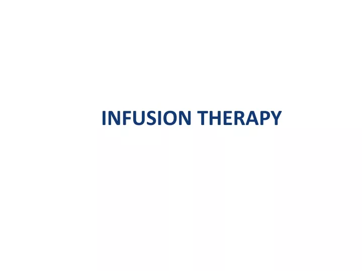 infusion therapy
