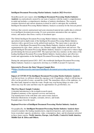 intelligent document processing market industry