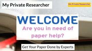 Best Research Paper Online | Research papers for sale | My Private Researcher