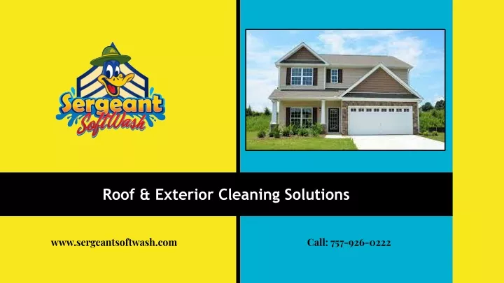 roof exterior cleaning solutions