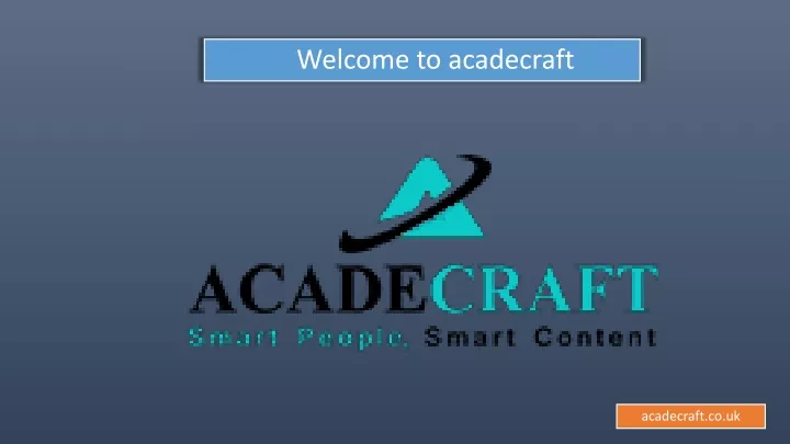 welcome to acadecraft