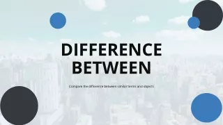 Difference between