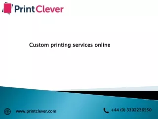 custom printing services online
