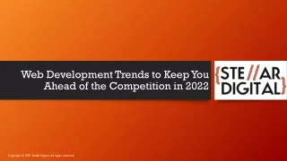 web development trends to keep you ahead of the competition in 2022