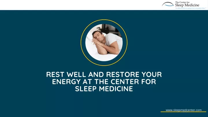 rest well and restore your energy at the center