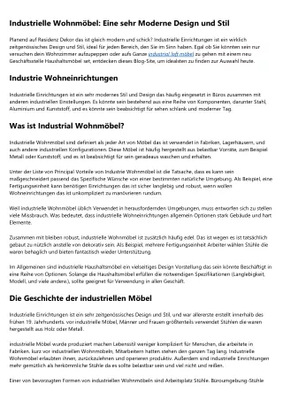 Industrialmöbel