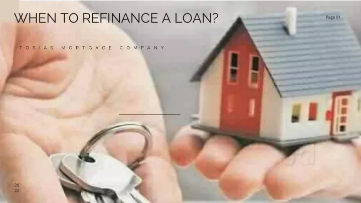 when to refinance a loan