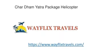 char dham yatra package helicopter