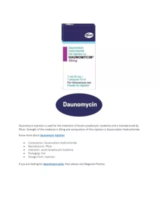 daunomycin price
