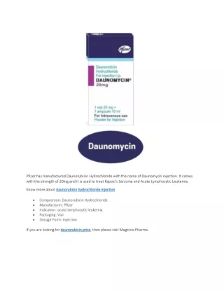 daunorubicin price