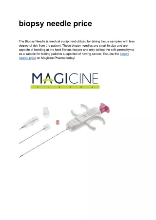 biopsy needle price