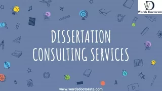 Dissertation Consulting Services - Words Doctorate