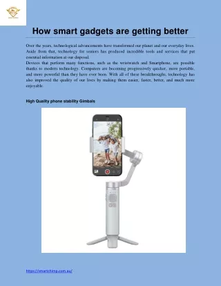 how smart gadgets are getting better