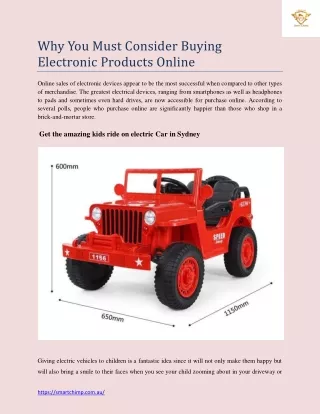 why you must consider buying electronic products