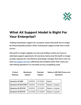 What AX Support Model is Right For Your Enterprise