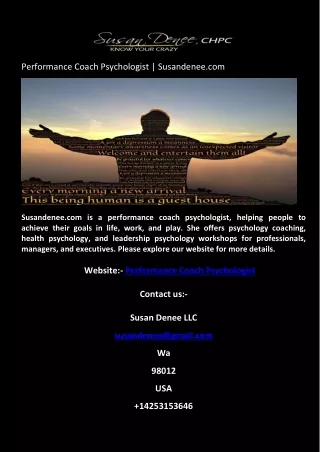 performance coach psychologist susandenee com