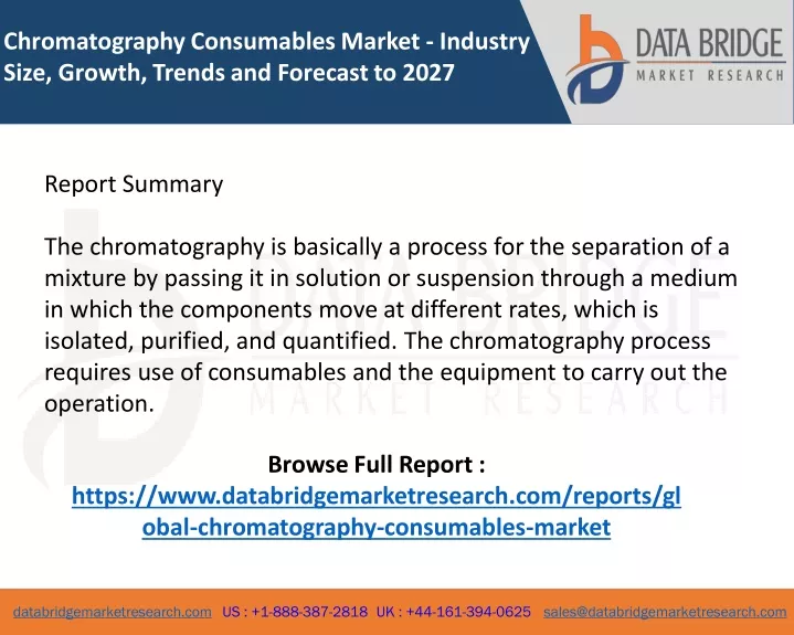 chromatography consumables market industry size
