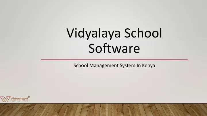 vidyalaya school software